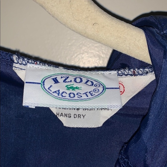 Gently Loved Lacoste Unisex Blue Windbreaker Jacket - Picture 4 of 10